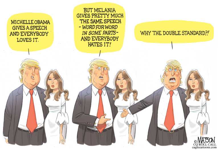 Political/Editorial Cartoon by RJ Matson, Cagle Cartoons on Trump Wins Nomination