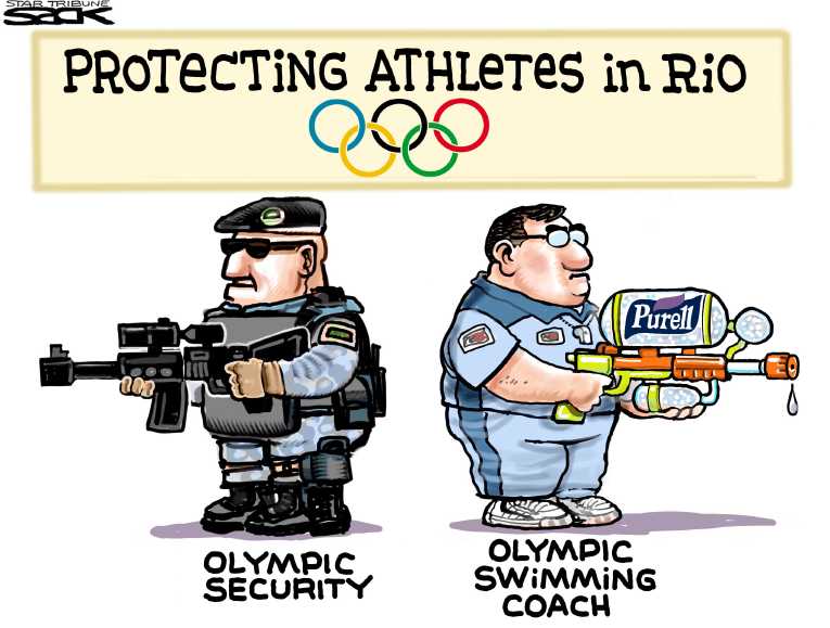 Political/Editorial Cartoon by Steve Sack, Minneapolis Star Tribune on Olympic Games Captivate