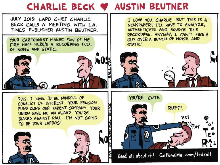 Political/Editorial Cartoon by Ted Rall on Cartoonist Under Siege