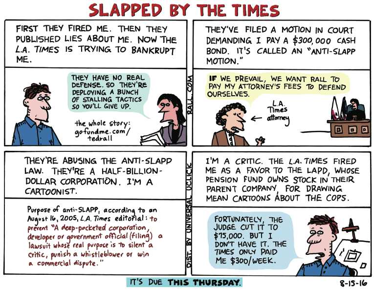 Political/Editorial Cartoon by Ted Rall on Cartoonist Under Siege