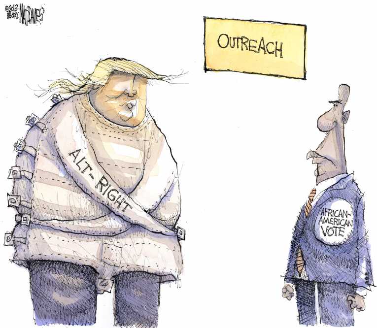 Political/Editorial Cartoon by Matt Davies, Journal News on Trump Bouncing Back