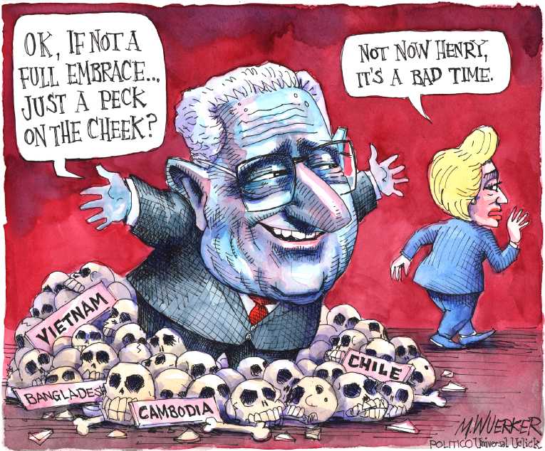 Political/Editorial Cartoon by Matt Wuerker, Politico on Clinton Hitting Her Stride