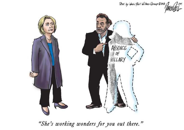 Political/Editorial Cartoon by Darrin Bell, Washington Post Writers Group on Clinton Hitting Her Stride