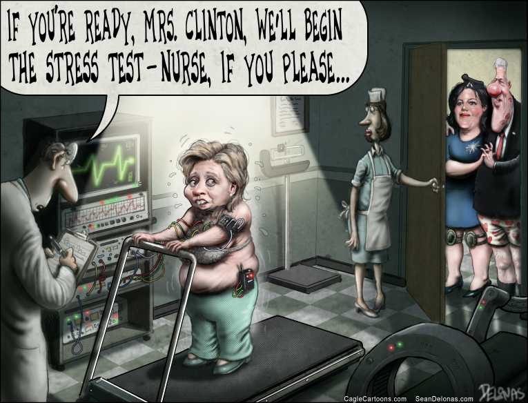 Political/Editorial Cartoon by Sean Delonas, CagleCartoons.com on Hillary Rebounds