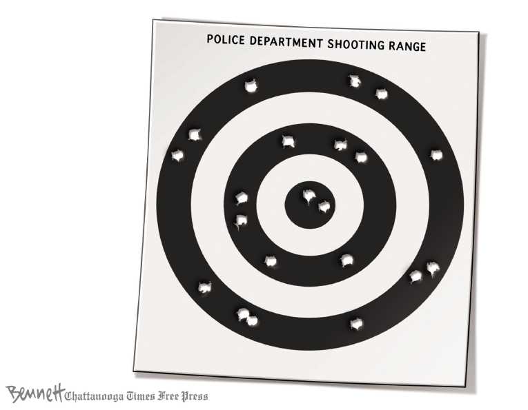 Political/Editorial Cartoon by Clay Bennett, Chattanooga Times Free Press on Racial Tensions Rise