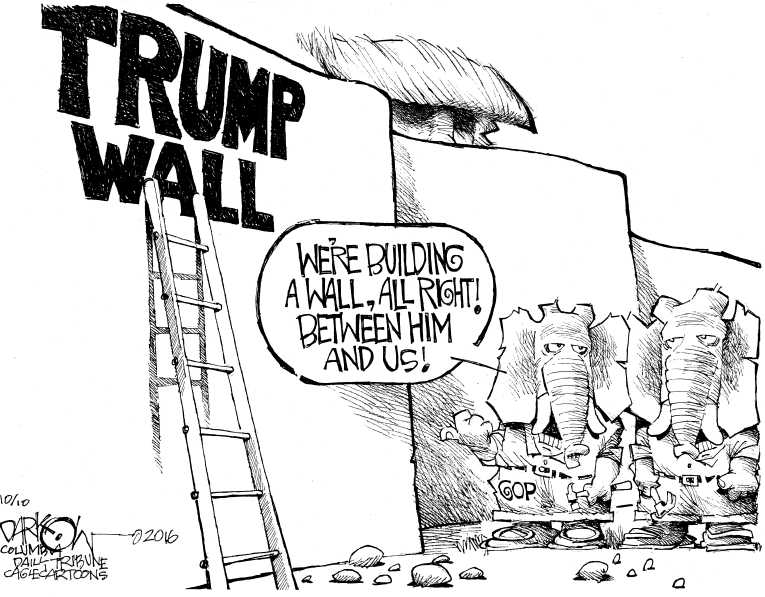 Political/Editorial Cartoon by John Darkow, Columbia Daily Tribune, Missouri on Republican Party In Disarray