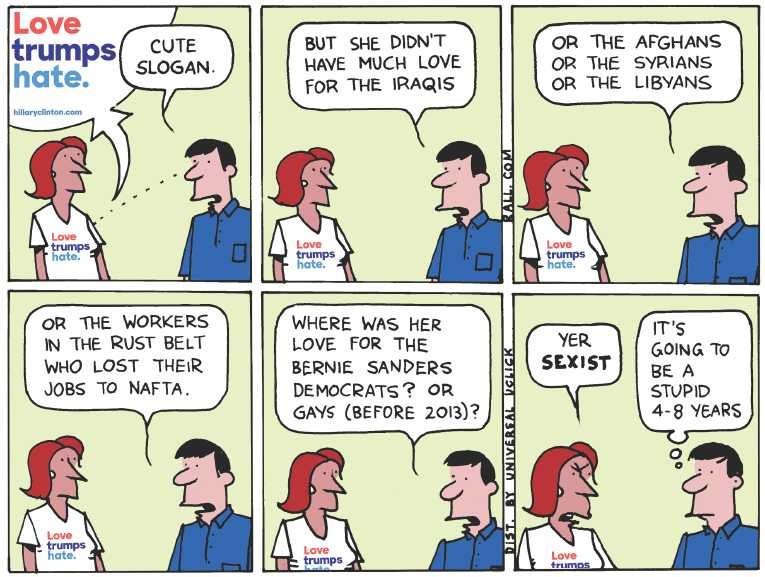 Political/Editorial Cartoon by Ted Rall on Wikileaks Slams Clinton