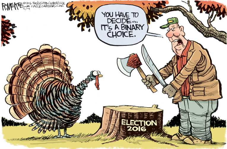 Political/Editorial Cartoon by Rick McKee, The Augusta Chronicle on Voters Distraught