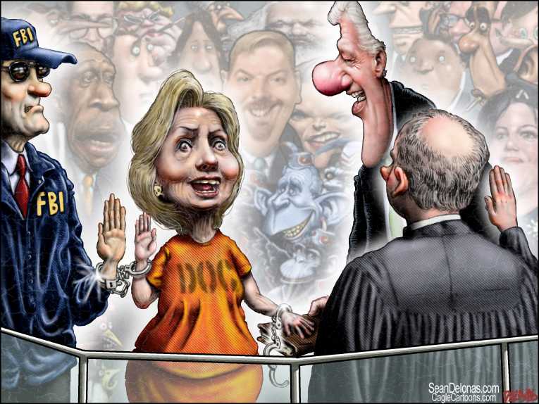 Political/Editorial Cartoon by Sean Delonas, CagleCartoons.com on Hillary Won in Alternate Universe