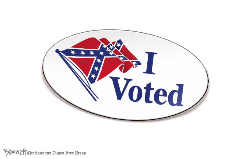 Political/Editorial Cartoon by Clay Bennett, Chattanooga Times Free Press on Too Close to Call Early