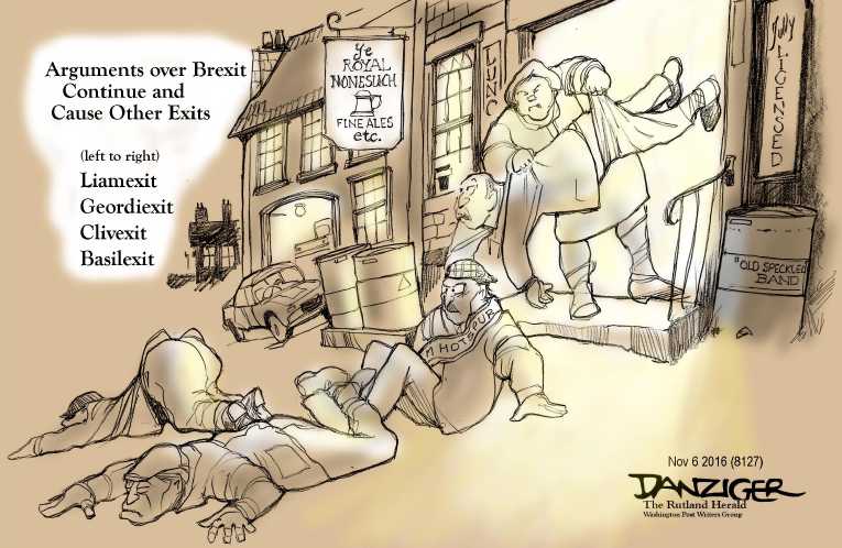 Political/Editorial Cartoon by Jeff Danziger on In Other News