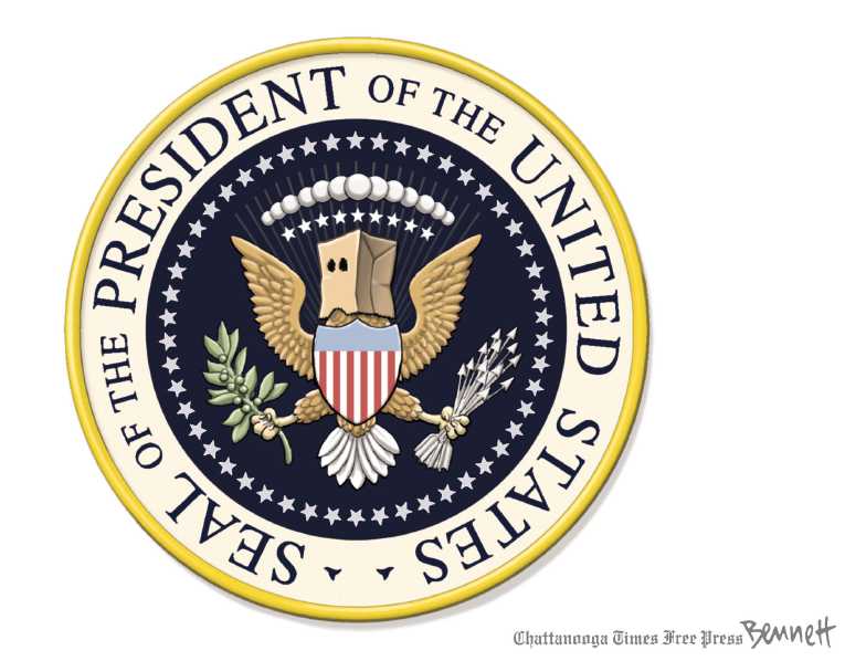Political/Editorial Cartoon by Clay Bennett, Chattanooga Times Free Press on Trump Defeats Clinton