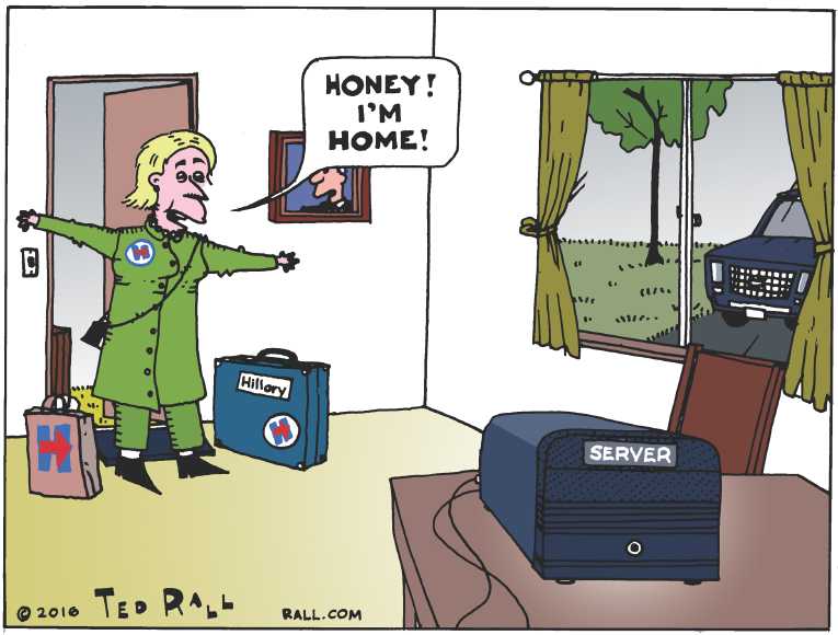 Political/Editorial Cartoon by Ted Rall on Hillary Wins Popular Vote