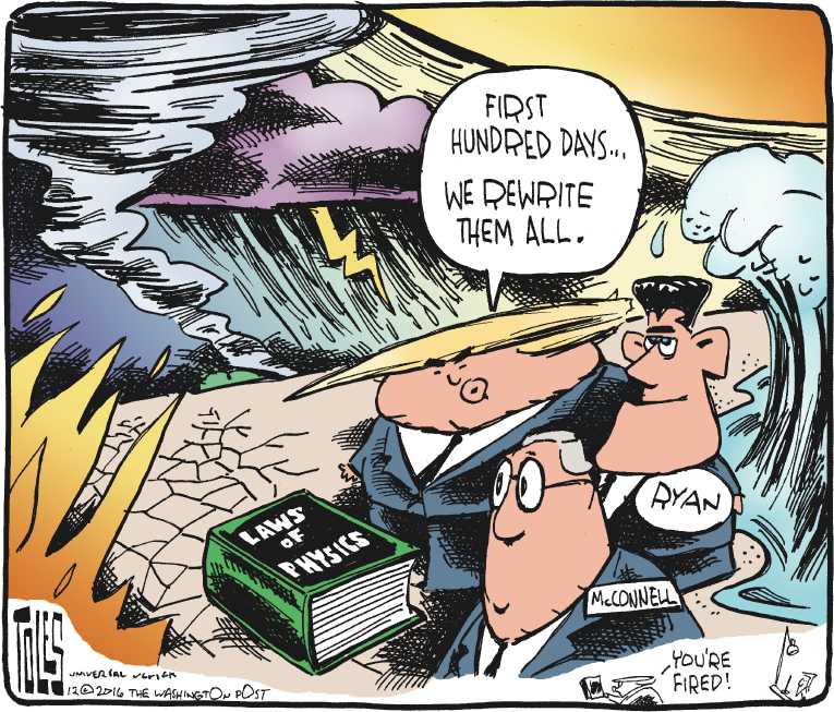 Political/Editorial Cartoon by Tom Toles, Washington Post on Trump Team Taking Shape