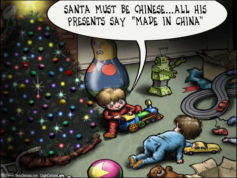 Political/Editorial Cartoon by Sean Delonas, CagleCartoons.com on The World Celebrates Christmas