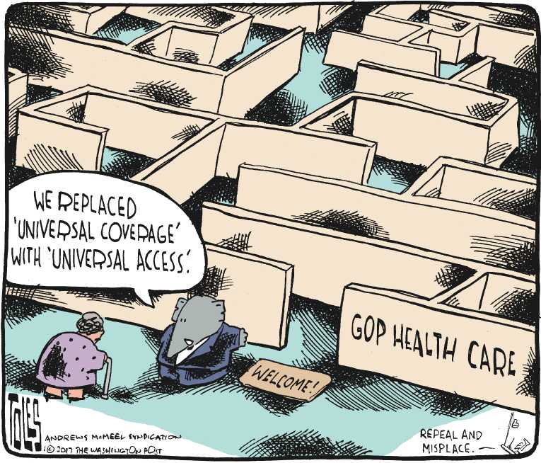 Political/Editorial Cartoon by Tom Toles, Washington Post on New Era to Begin