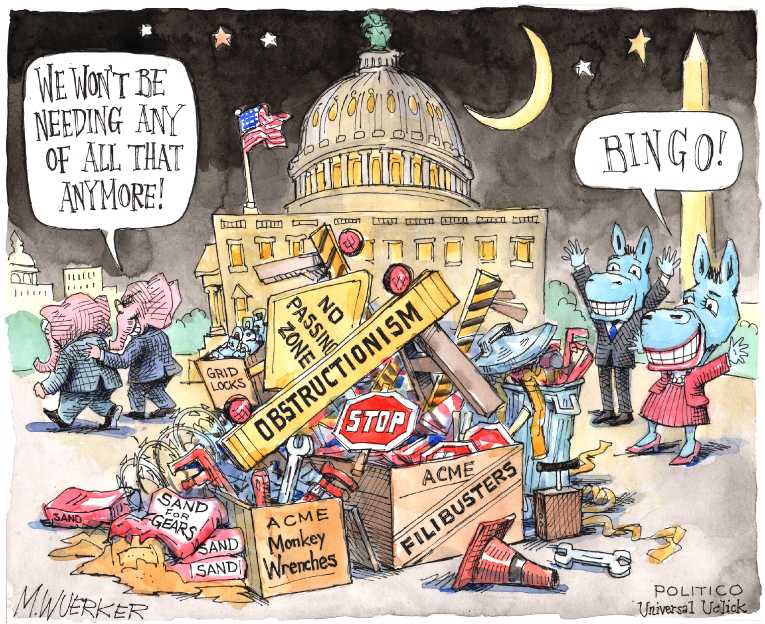Political/Editorial Cartoon by Matt Wuerker, Politico on GOP Embraces Trump Era