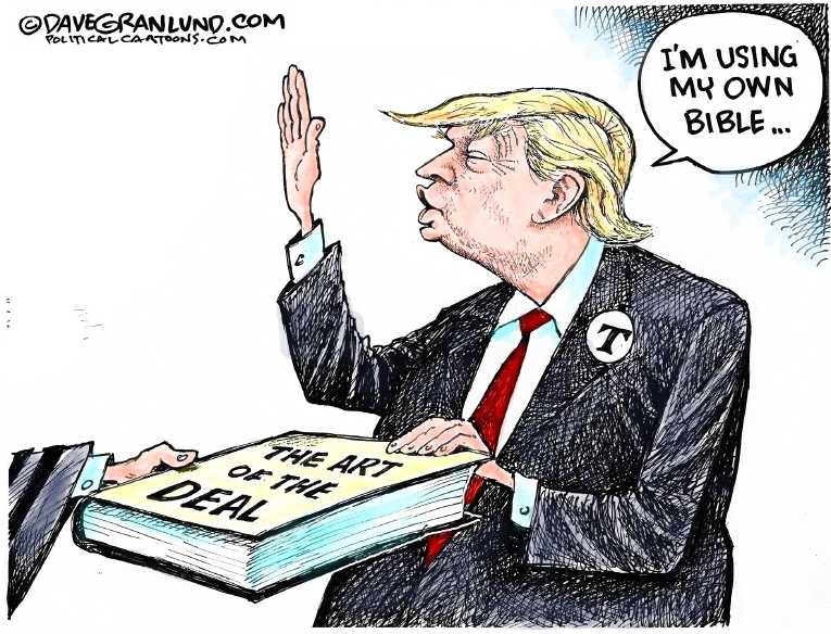 Political/Editorial Cartoon by Dave Granlund on Trump Leaping Into Action