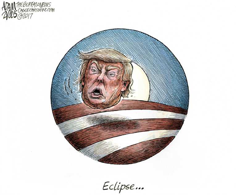 Political/Editorial Cartoon by Adam Zyglis, The Buffalo News on Obama Era Over