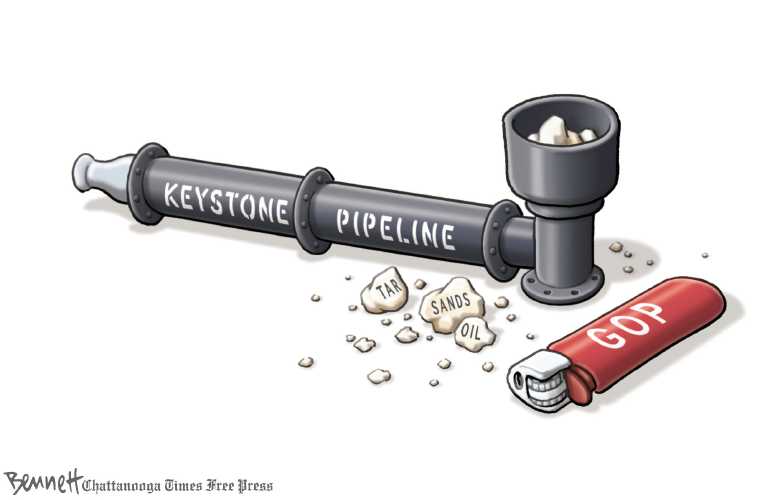 Political/Editorial Cartoon by Clay Bennett, Chattanooga Times Free Press on GOP Unites