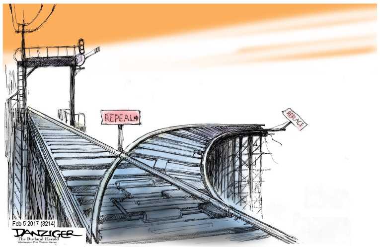 Political/Editorial Cartoon by Jeff Danziger on Senator Warren Censored