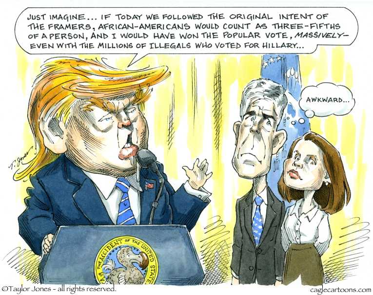 Political/Editorial Cartoon by Taylor Jones, Tribune Media Services on Trump Berates Judge