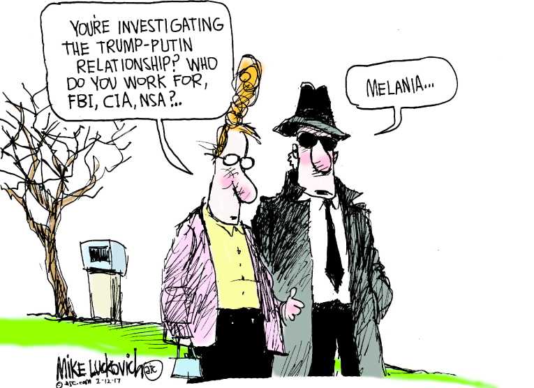 Political/Editorial Cartoon by Mike Luckovich, Atlanta Journal-Constitution on Trump Redefining Presidency