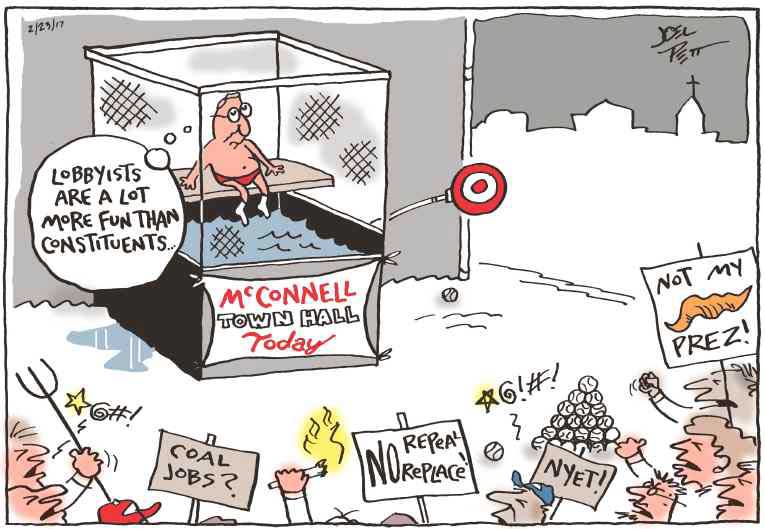 Political/Editorial Cartoon by Joel Pett, Lexington Herald-Leader, CWS/CartoonArts Intl. on Citizens Are Angry