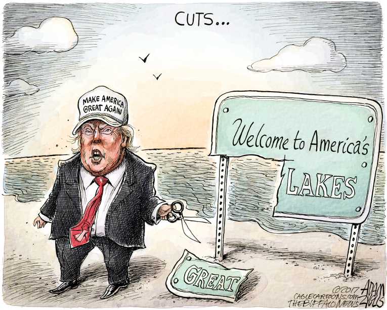 Political/Editorial Cartoon by Adam Zyglis, The Buffalo News on President Hitting His Stride