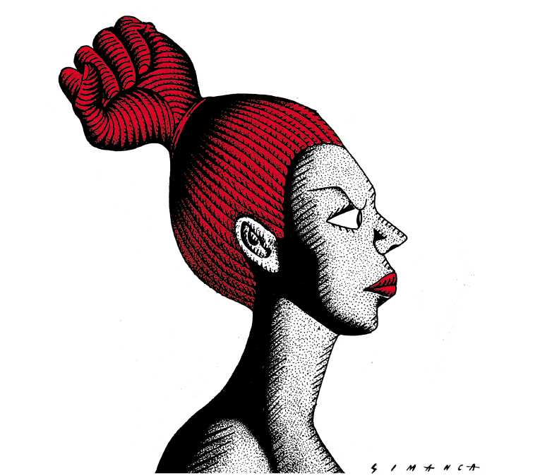Political/Editorial Cartoon by Osmani Simanca, Brazil on Planet Honors Women