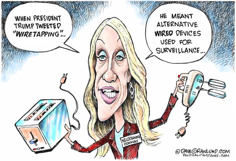 Political/Editorial Cartoon by Dave Granlund on Wiretapping Charges Escalate