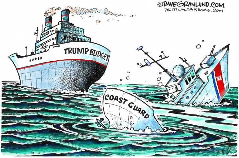 Political/Editorial Cartoon by Dave Granlund on Trump Unveils Budget