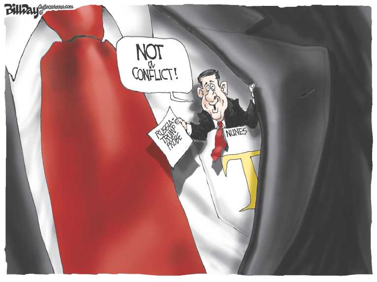 Political/Editorial Cartoon by Bill Day, Cagle Cartoons on Trump Under FBI Investigation