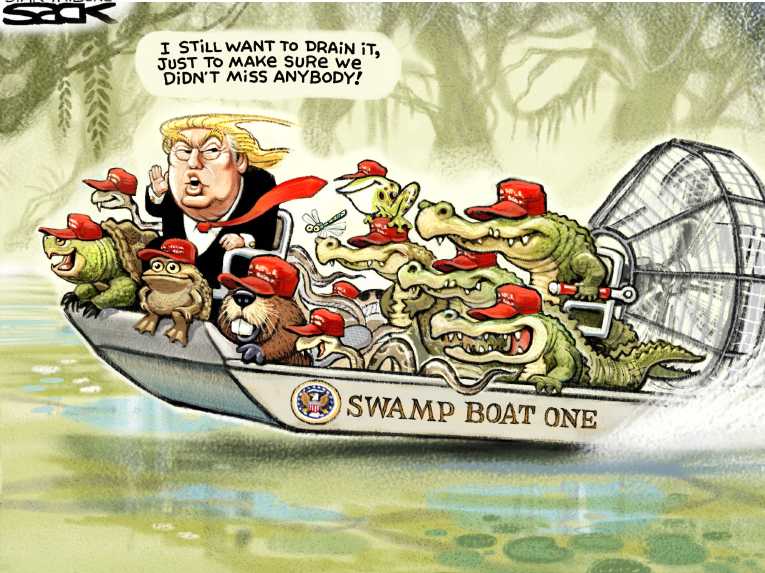 Political/Editorial Cartoon by Steve Sack, Minneapolis Star Tribune on Trump Misses Old Life