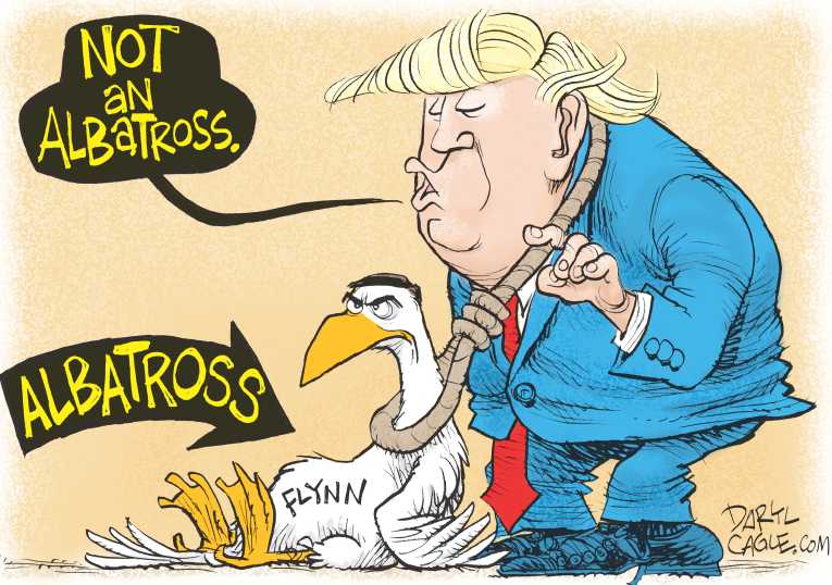 Political/Editorial Cartoon by Daryl Cagle, Cagle Cartoons on Trump Misses Old Life
