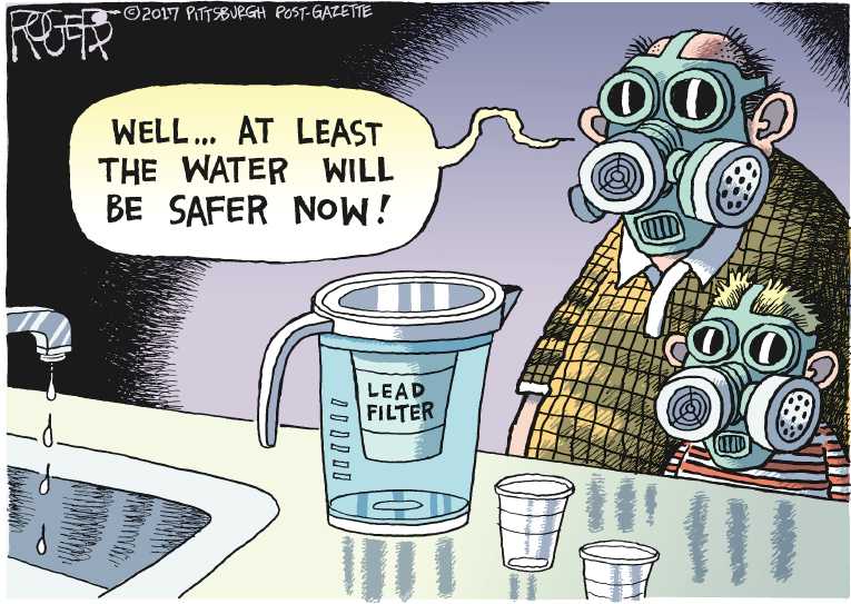 Political/Editorial Cartoon by Rob Rogers, The Pittsburgh Post-Gazette on Environmental News