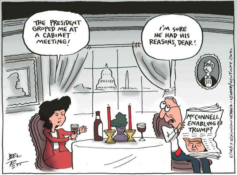 Political/Editorial Cartoon by Joel Pett, Lexington Herald-Leader, CWS/CartoonArts Intl. on GOP Leadership Remains Loyal