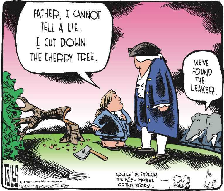 Political/Editorial Cartoon by Tom Toles, Washington Post on Trump Plots His Course