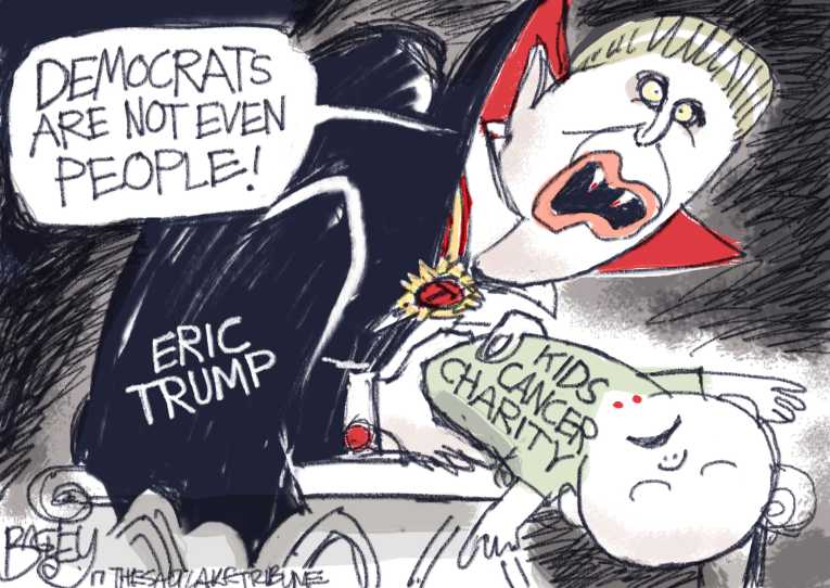 Political/Editorial Cartoon by Pat Bagley, Salt Lake Tribune on Kushner’s Business Ties Scrutinized