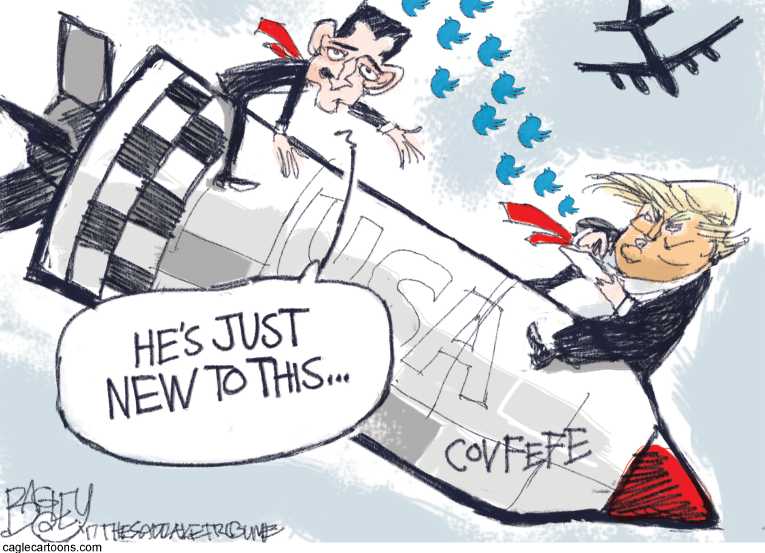 Political/Editorial Cartoon by Pat Bagley, Salt Lake Tribune on Ryan Explains President’s Missteps