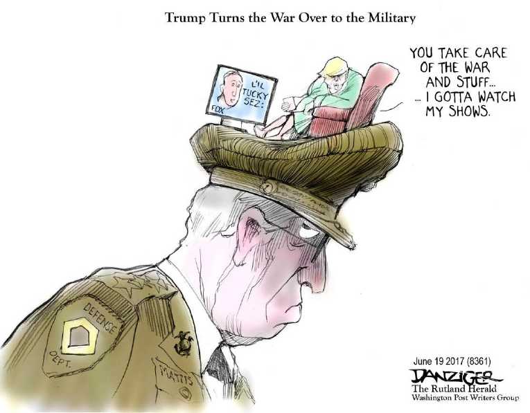 Political/Editorial Cartoon by Jeff Danziger on Military Budget Hits Record High