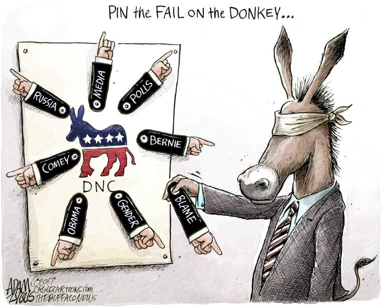 Political/Editorial Cartoon by Adam Zyglis, The Buffalo News on Parties in Turmoil