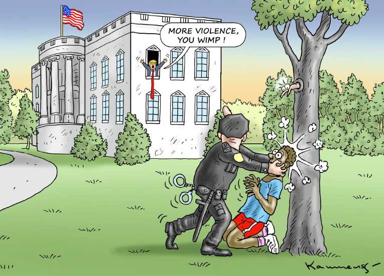 Political/Editorial Cartoon by Marian Kamensky, Slovakia on Trump Redefining “Presidential”