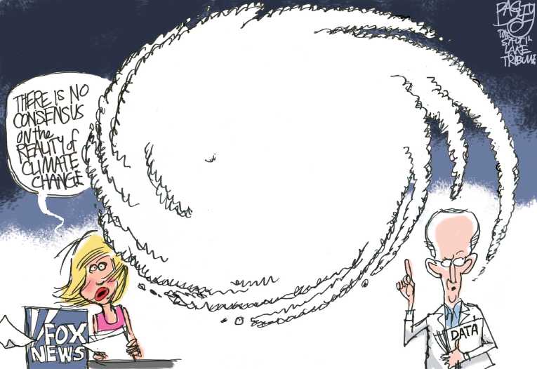 Political/Editorial Cartoon by Pat Bagley, Salt Lake Tribune on Houston Recovery Begins