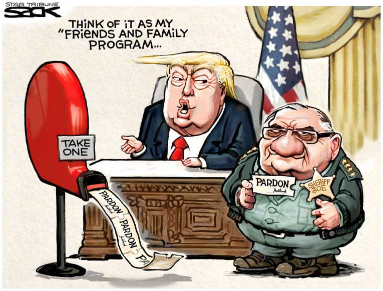 Political/Editorial Cartoon by Steve Sack, Minneapolis Star Tribune on Trump Planning for Fight