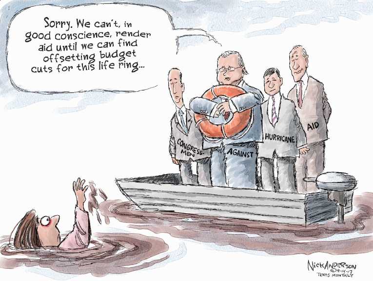 Political/Editorial Cartoon by Nick Anderson, Houston Chronicle on Republican Party in Disarray