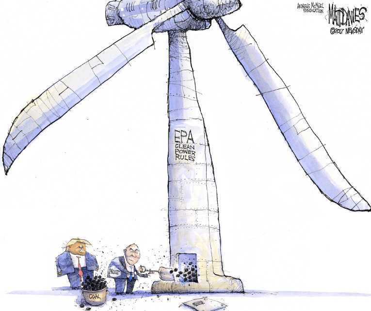 Political/Editorial Cartoon by Matt Davies, Journal News on Puerto Rico on the Brink