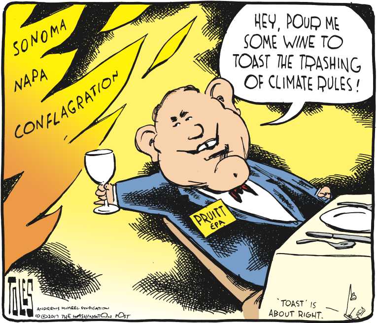 Political/Editorial Cartoon by Tom Toles, Washington Post on Puerto Rico on the Brink