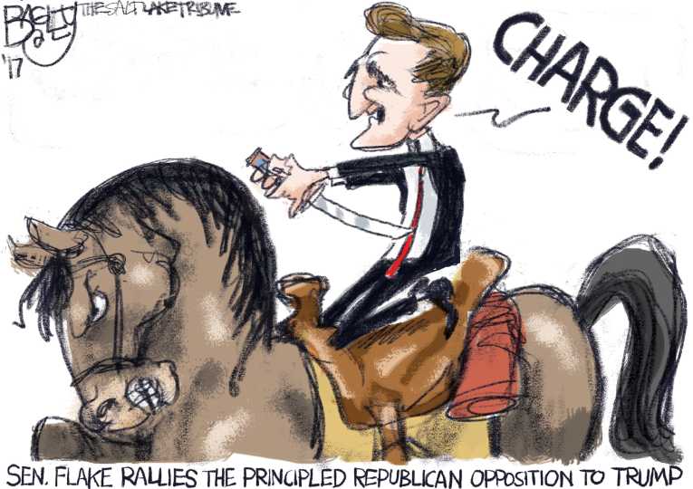 Political/Editorial Cartoon by Pat Bagley, Salt Lake Tribune on GOP Battling Within
