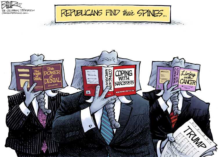 Political/Editorial Cartoon by Nate Beeler, Washington Examiner on GOP Battling Within